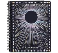 Flaroey Planificateur lunaire 2025, planificateur lunaire pour sorcières, planificateur lunaire magique, carnet de planification 2025 avec lune