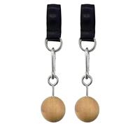 Flaroey Poignée en Bois Pull Up Ball Grip Renforcement des Doigts Exerciseur Bras Force Musculaire Entraînement Escalade Fitness Accessoires B