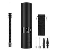 Flaroey Pompe à Ballon Électrique, Pompe à Air Portable avec Affichage Numérique LED et Manomètre, pour Basket-Ball, Football, Ball