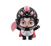 Flaroey Poupée à Changeant Poupée de L'Opéra du Sichuan Ornements Culturels Traditionnels Décoration de Bureau Rose