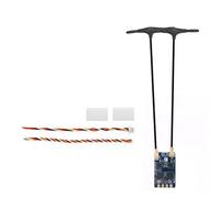Flaroey Récepteur de Diversité ELRS 2,4 GHz Dual Core RX avec ESP32+TCXO FPV Nano RX pour Avion RC, Pièces DIY Longue Portée FPV 150mm*2