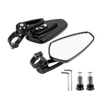 Flaroey Réflecteur de Guidon de Vélo Rétroviseur de Sécurité Miroir Rotatif Réglable Scooter Électrique pour GT/Pro, Noir