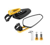Flaroey Réflecteur de Guidon de Vélo Rétroviseur de Sécurité Miroir Rotatif Réglable Scooter Électrique pour GT/Pro, Jaune