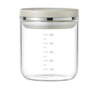 Flaroey - Réservoir scellé en verre borosilicate, réservoir de stockage hermétique, rond, ensemble S