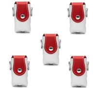 Flaroey Sac de golf rouge + blanc, sac de protection portable pour mini golf, sac de protection en cuir PU