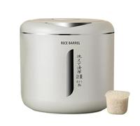 Flaroey Seau à riz étanche à l'humidité et aux insectes avec réservoir scellé pressé pour poudre épaisse Boîte de rangement de cuisine L