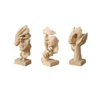 Flaroey Statue abstraite en résine Ornements de bureau Sculpture Figurines miniatures Personnage nordique Art Artisanat Bureau Maison B