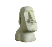 Flaroey Statue de l'le de Pques en pierre, bote serviettes en papier, dcoration de , statue rtro, dcoration de salon, accessoires de maison C