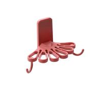 Flaroey Support de Chiffon de Cuisine en Forme de Fleur avec Crochet Organisateur de Rangement Mural sans Perçage Spatule Porte-Cuillère Étagère à Serviettes D