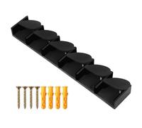 Flaroey Supports de Canne à Pêche Support de Canne Support de Poteau Vertical Support Mural Modulaire pour Garage Présentoir de Canne à Pêche Noir