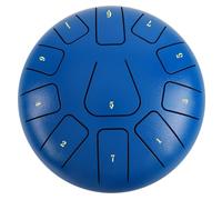 Flaroey Tambour de Langue en Acier de 8 Pouces, Tambourin de 11 Notes avec des Pilons et des Choix de Doigt pour des Méditations Tambourin Instrument G
