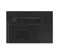 Flaroey Tampon Magnétique en Silicone pour Réparation de Carte Mère de Téléphone Portable et D'Ordinateur avec Tapis de Réparation de Positionnement de Vis Noir