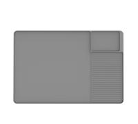 Flaroey Tapis de café en silicone 61 x 40,6 cm avec tapis de séchage amovible pour comptoirs de cuisine, accessoires de café B