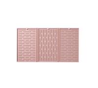 Flaroey Tapis de Séchage de Vaisselle Pliable à Trois Volets Rose, Tapis D'Égouttage en Silicone pour Comptoirs de Cuisine