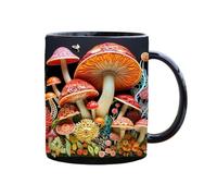 Flaroey Tasse de Champignons Magiques 3D en Céramique 3D Amusante D'Espace Tasses Bureaux Tasse à Boisson Polyvalente pour Bureau à Domicile Dortoir Facile à Utiliser Bien