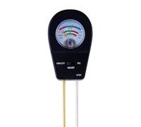 Flaroey Testeur de Sol, Humidimètre de Sol, Testeur de PH Du Sol, Test de Fertilité Du Sol, Adapté pour L'Entretien des Jardins, des Pelouses, des Plantes de Serre Noir.