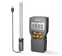 Flaroey Testeur D'Humidité Du Foin, Sonde D'Humidité pour Foin, Graminées Fourragères, Leymus Chinensis, Luzerne et Autres Foins avec Stockage de Données