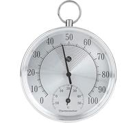 Flaroey Thermomètre Analogique Extérieur Intérieur Hygromètre Température Humidité Mètre HT9100