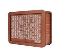 Flaroey Tirelire en Bois pour Enfants Adultes, Tirelire avec Compteur, Boîte D'Économie d'argent, Tirelire avec Cible de Comptage Facile à Utiliser 5000