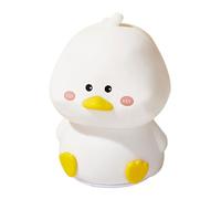 Flaroey Veilleuse en forme de canard, veilleuse mignonne en forme de canard, lampe créative en silicone, décoration de chambre kawaii