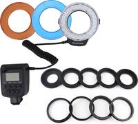 Flash annulaire, 48pcs perles en plastique léger portable LCD -écran DSLR pour Pentax La plupart des appareils photo Canon Panasonic Nikon Olympus