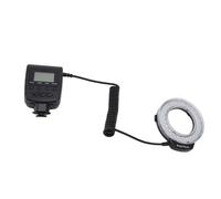 Flash Annulaire Macro LED, Flash Macro 48LED avec écran LCD,Adaptateur de Contrôle de Puissance,Anneaux Diffuseur de Flash pour Appareils Photo Reflex Numériques,4Modes D'éclairage