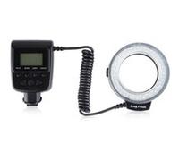 Flash annulaire Macro Ring Flash pour Canon/Nikon/Panasonic/Pentax RF-550D et 4 Anneaux diffuseurs