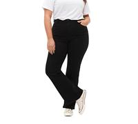 Flash By Zizzi Femmes Grandes Tailles Jeans Flare Taille Haute Taille, schwarz., 48W x 32L