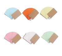 Flash Cards, Cartes de Papier Kraft Avec Anneaux en métal, D'Étude en Papier Cartes, 300 Pièces Carte Couleur, D'apprentissage avec Anneau Reliure Métal pour Études Notes Messages Signet DIY