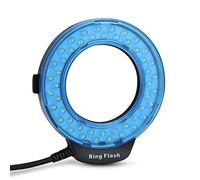 Flash de bague, flash LED 48pcs perles écran LCD avec filtre de couleur Adaptateur pour la plupart des appareils photo pour pour