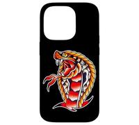 Flash de Tatouage Cobra Head King Snake Serpent Coque pour iPhone 14 Pro