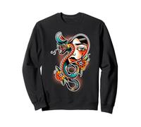 Flash de Tatouage Cobra Snake Girl Sweatshirt