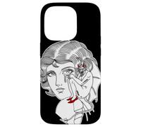 Flash de Tatouage Devil on Your Shoulder Girl Coque pour iPhone 14 Pro