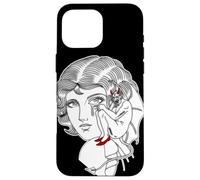 Flash de Tatouage Devil on Your Shoulder Girl Coque pour iPhone 16 Pro Max