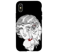 Flash de Tatouage Devil on Your Shoulder Girl Coque pour iPhone X/XS
