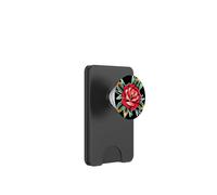Flash de Tatouage Traditionnel en Forme de Rose PopSockets PopWallet pour MagSafe