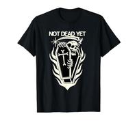 Flash de Tatouage Traditionnel Not Dead Yet Grim Reaper T-Shirt Graphique avec Valeur, Homme, Noir, M