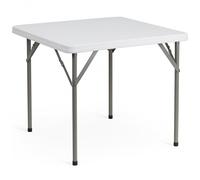 Flash Furniture 34 '' Place Granite Plastique Blanc Table Pliante, 87 x 87 x 74.93 cm