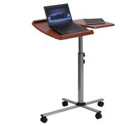 Flash Furniture Angle et Hauteur réglable Table Mobile pour Ordinateur Portable Informatique Cherry Top