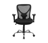Flash Furniture Big & Tall Chaise de Bureau pivotante à Hauteur réglable en Maille avec roulettes