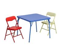 Flash Furniture Enfants Colorful 3 Piece Table Pliante et Chaise
