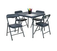 Flash Furniture Ensembles de Table de Jeu et d'activités pour Enfants, Vinyle, Bleu Marine