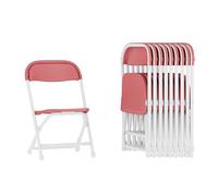 Flash Furniture Lot de 10 chaises Pliantes en Plastique pour Enfants, Bordeaux, Lot de 10