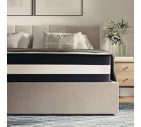 Flash Furniture Matelas Hybride en Mousse à Ressorts hélicoïdaux pour Grand lit, Tension Moyenne, Matelas à Ressorts ensachés avec Mousse de 30 cm, Matelas Queen Size, 150 x 200 x 30 cm, Blanc