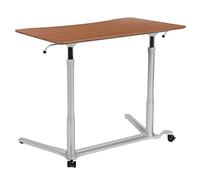 Flash Furniture Meubles Flash Bureaux Assis et Debout, Métal, Cerise, 37,38' W x 20,5' D x 29' - 40,75' H