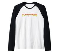 Flash Gordon Logo Classique Rouge et Jaune Manche Raglan