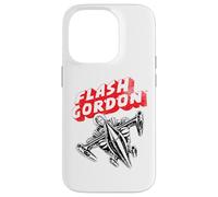 Flash Gordon on Space Rocket Bande dessinée rétro Coque pour iPhone 14 Pro