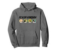 Flash Gordon Retro Comic Personnages Têtes Sweat à Capuche