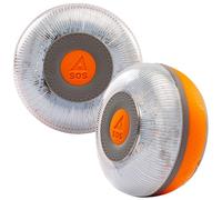 FLASH LED SOS Lot de 2 lumières d'urgence V16 connectées homologuées, DGT 3.0 OBLIGATOIRE, Carte SIM et Service de données Inclus Jusqu'en 2038, Base aimantée, résistance à l'eau et à la poussière
