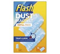 Flash Lot de 25 recharges aimantées pour plumeau - Piège et retient la poussière, la saleté, Les Cheveux et Les allergènes en Un Rien de Temps